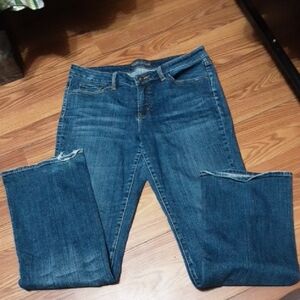 Coldwater Creek Women's Dark Blue Straight Leg Jeans